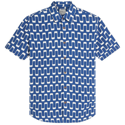 Ben Sherman B1012483 Jazz Print Shirt Blue