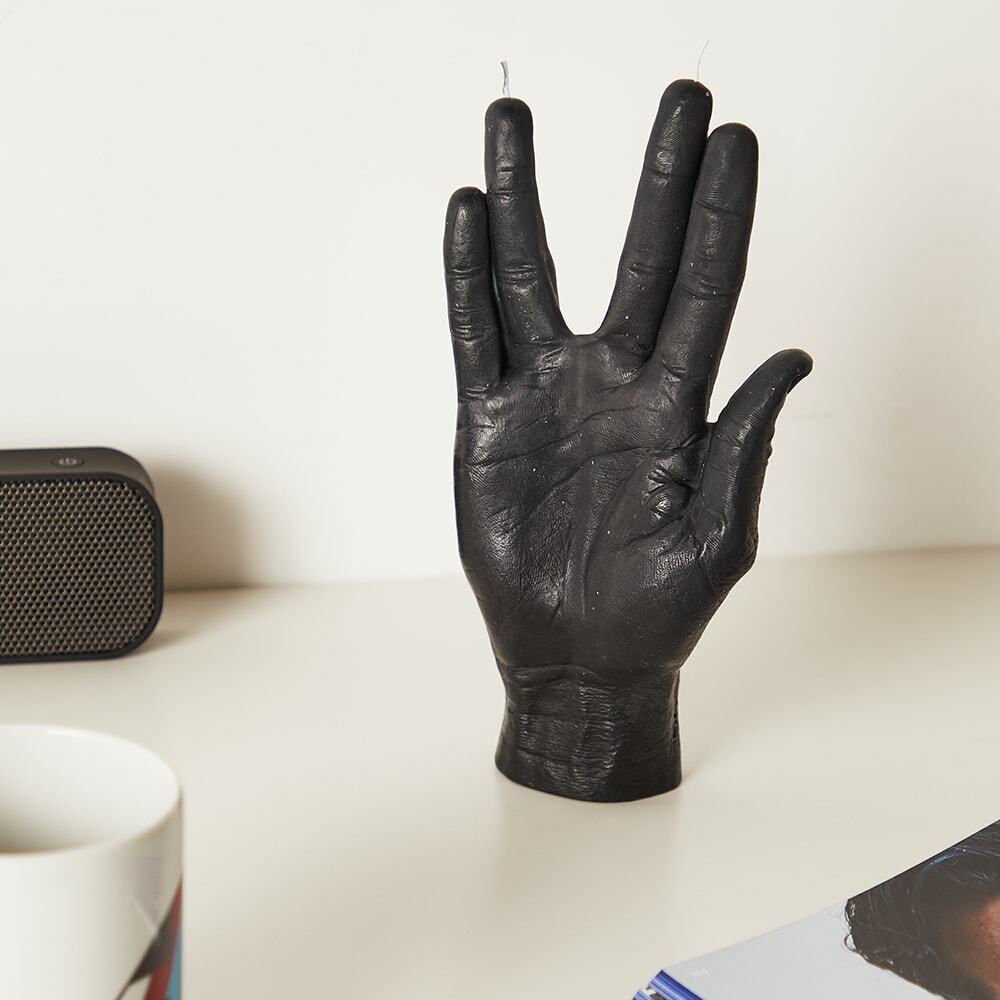 Live Long and Prosper Candle Hand