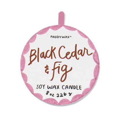 Paddywax Adopo Candle Black Cedar & Fig 8oz