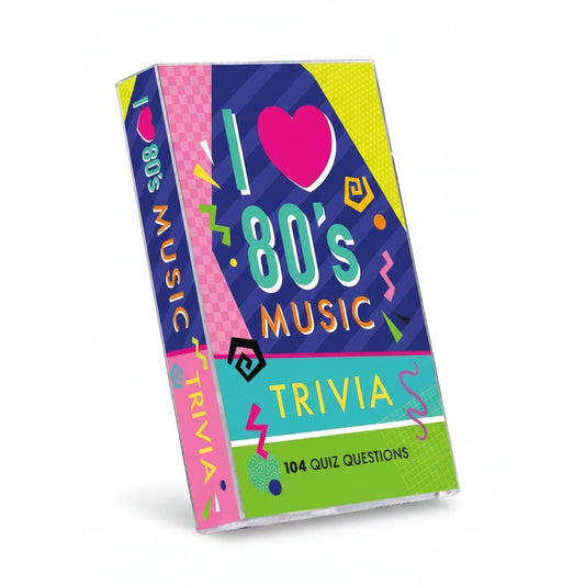I Love 80's Music Trivia Card Game