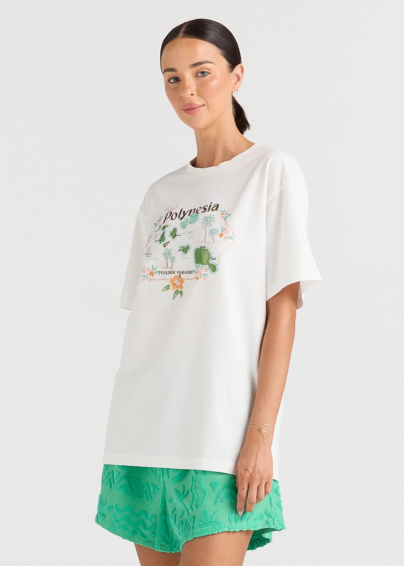 Poolside Paradise Isola Tee White