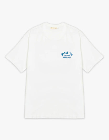 McTavish Byron Bay Surf Shop Tee White