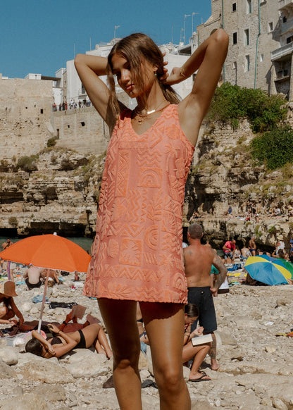 Poolside Paradiso Mai Tai V Tunic Towelling Dress