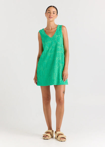 Poolside Paradiso Mai Tai V Tunic Towelling Dress