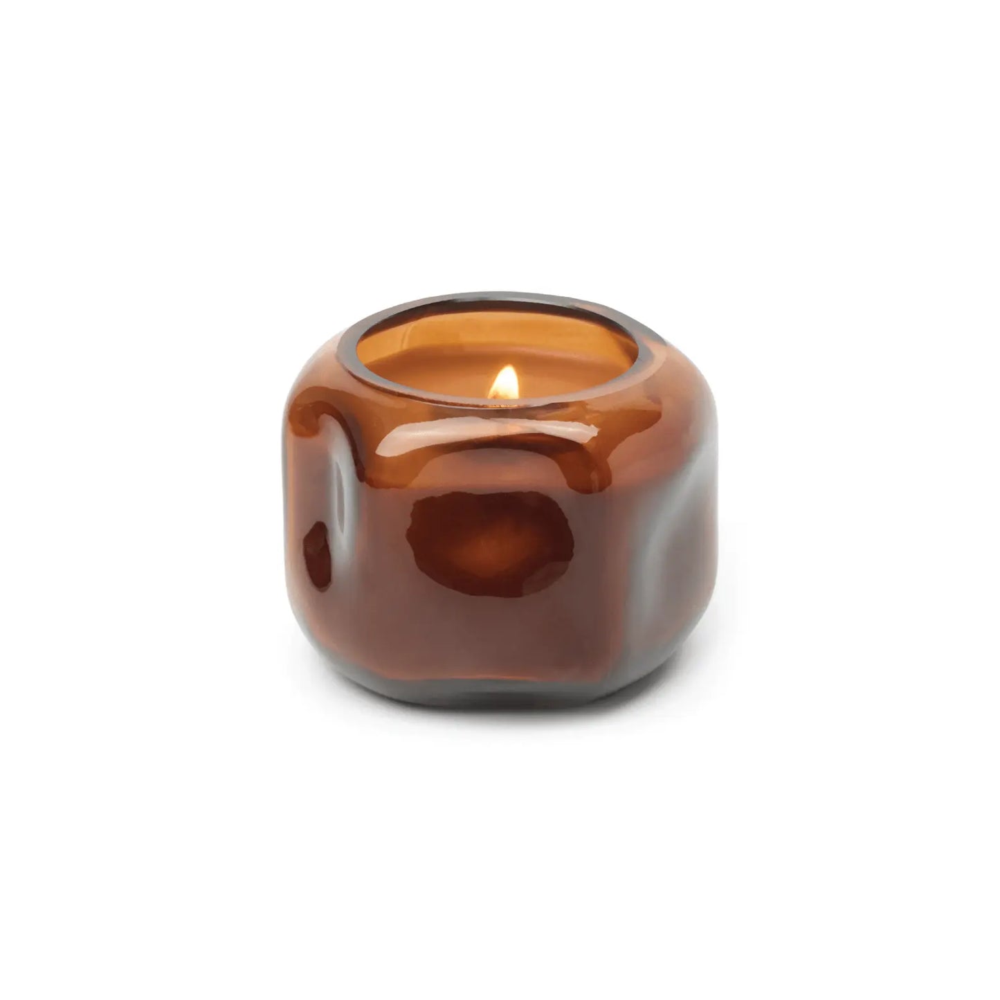Basalt Organic Shape Tinted Glass Candle (5oz)