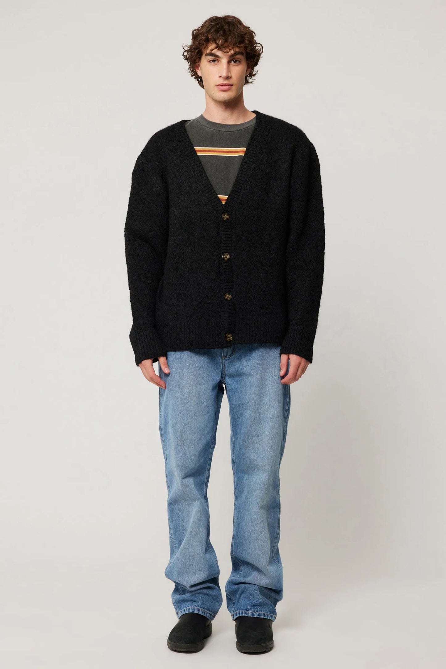 Rolla's Teddy Cardigan Black