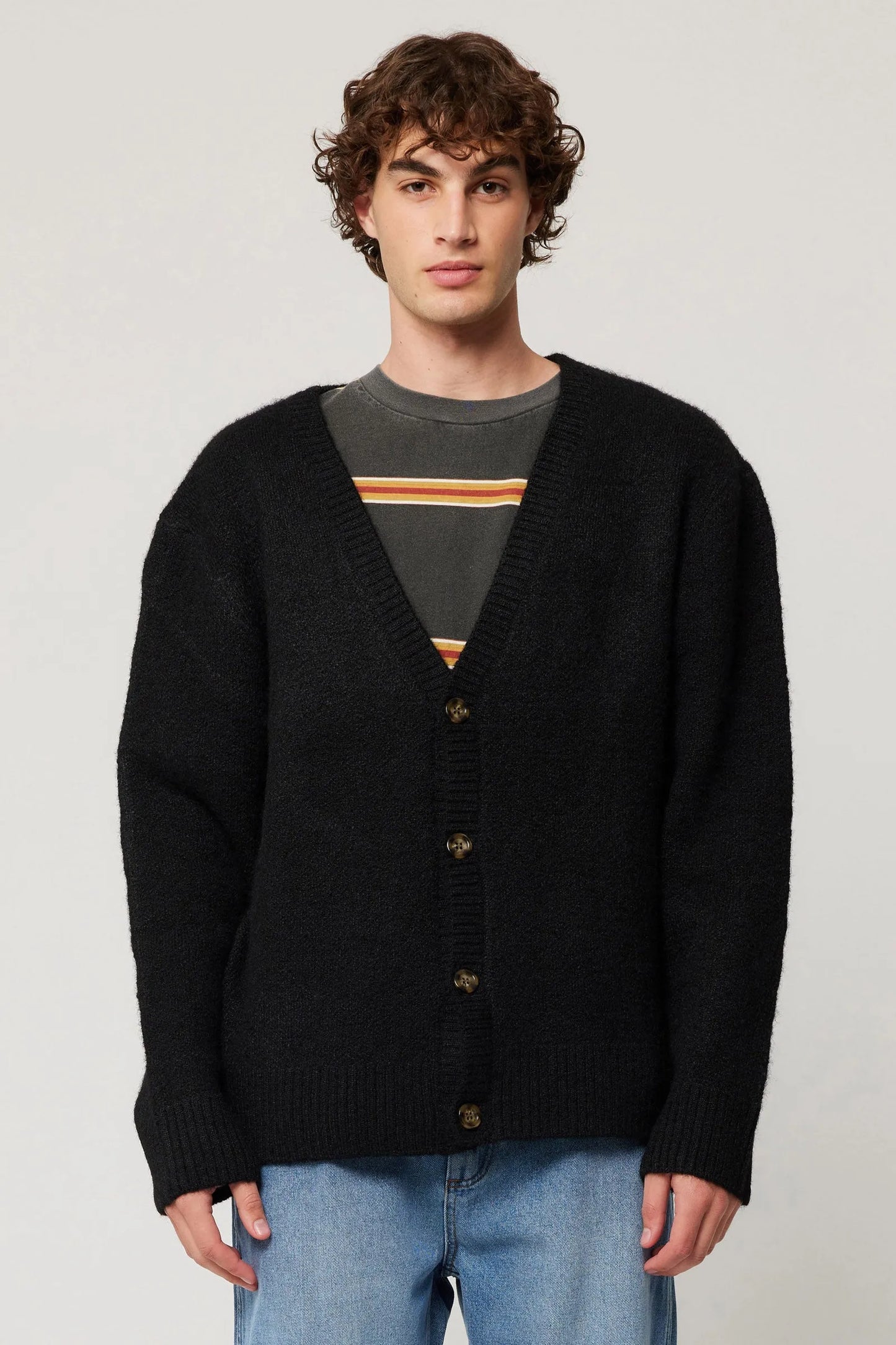 Rolla's Teddy Cardigan Black