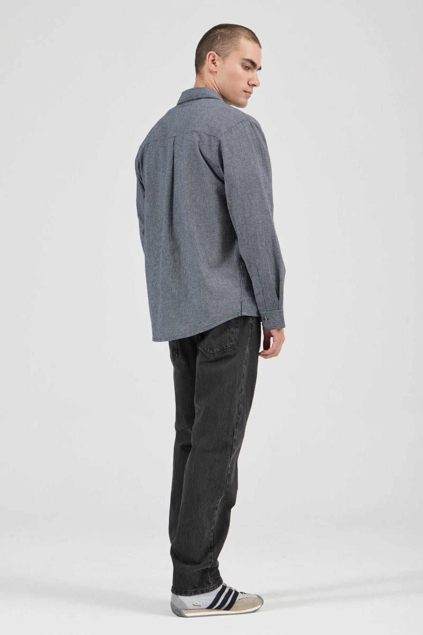 Rolla's Prep Mini Check Long Sleeve Shirt