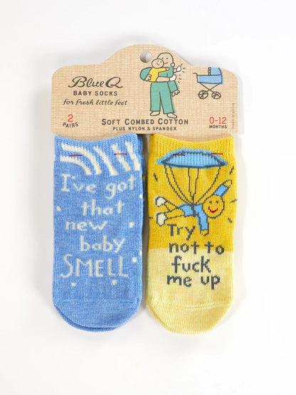 Blue Q Baby Socks