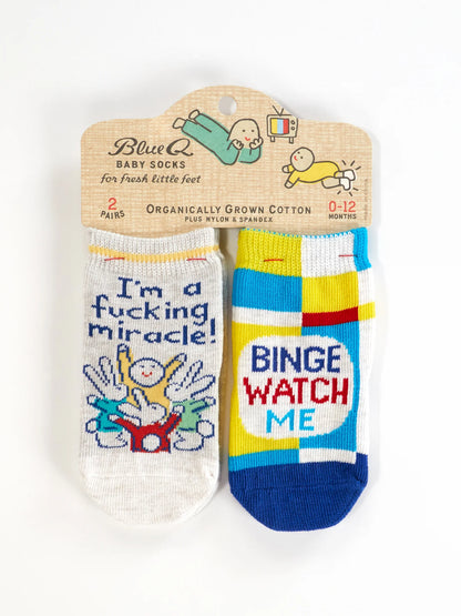 Blue Q Baby Socks