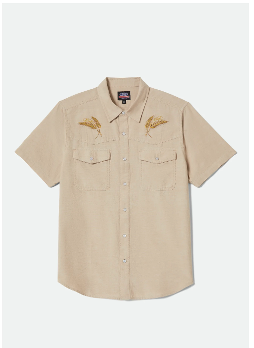 Brixton S/S Ford Western Shirt Khaki