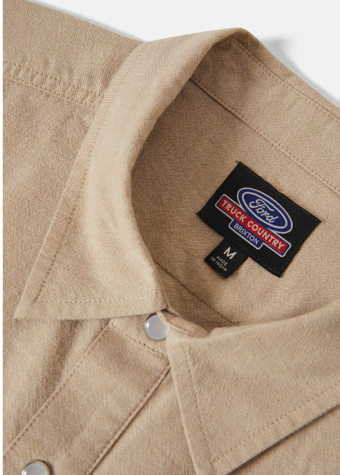 Brixton S/S Ford Western Shirt Khaki