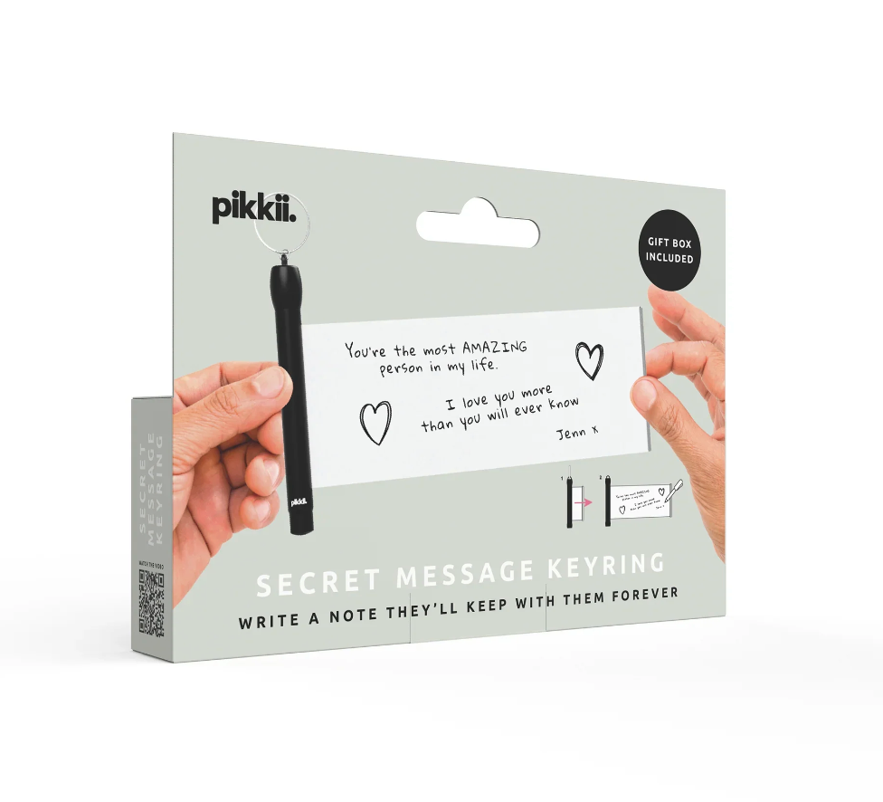 Pikii Keyring Secret Message Scroll