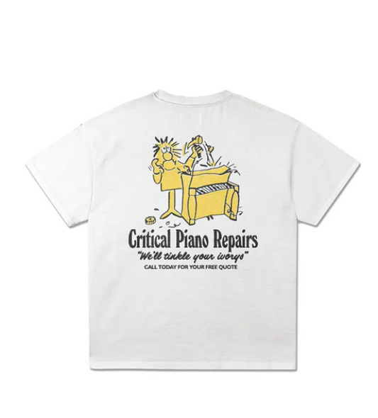 TCSS Piano Repairs Tee Vintage White