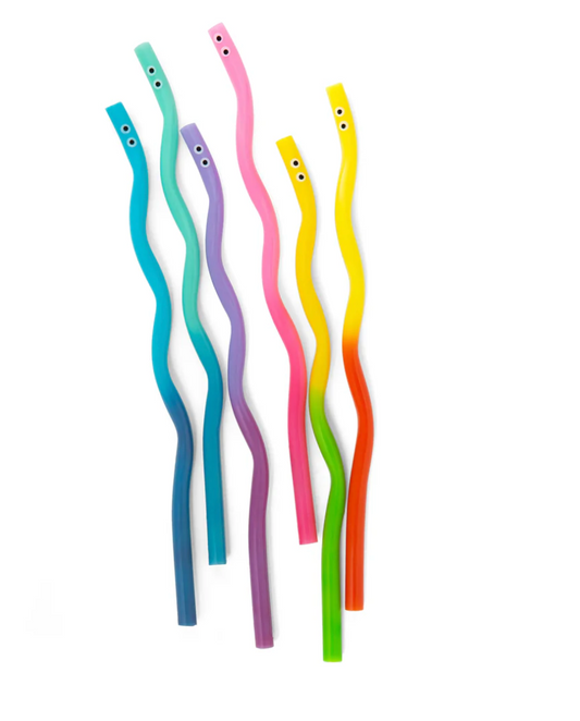 Wiggly Worm Color Changing Straws - Urban Depot Leederville