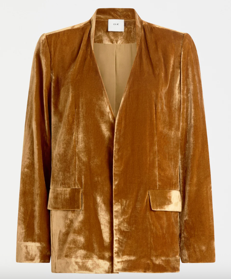 Velvet Soft Blazer Jacket