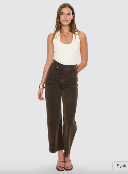 Holly High Rise Flocked Denim Jean