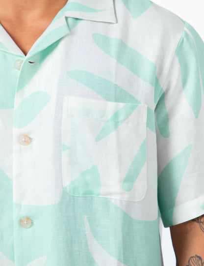 Mr Simple Palm Cuban SS Shirt
