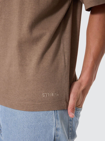 Thrills Hemp Embro Oversize Box Crop Tee