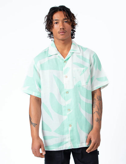 Mr Simple Palm Cuban SS Shirt