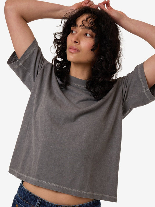 Thrills Hemp Square Tee Grey Ash