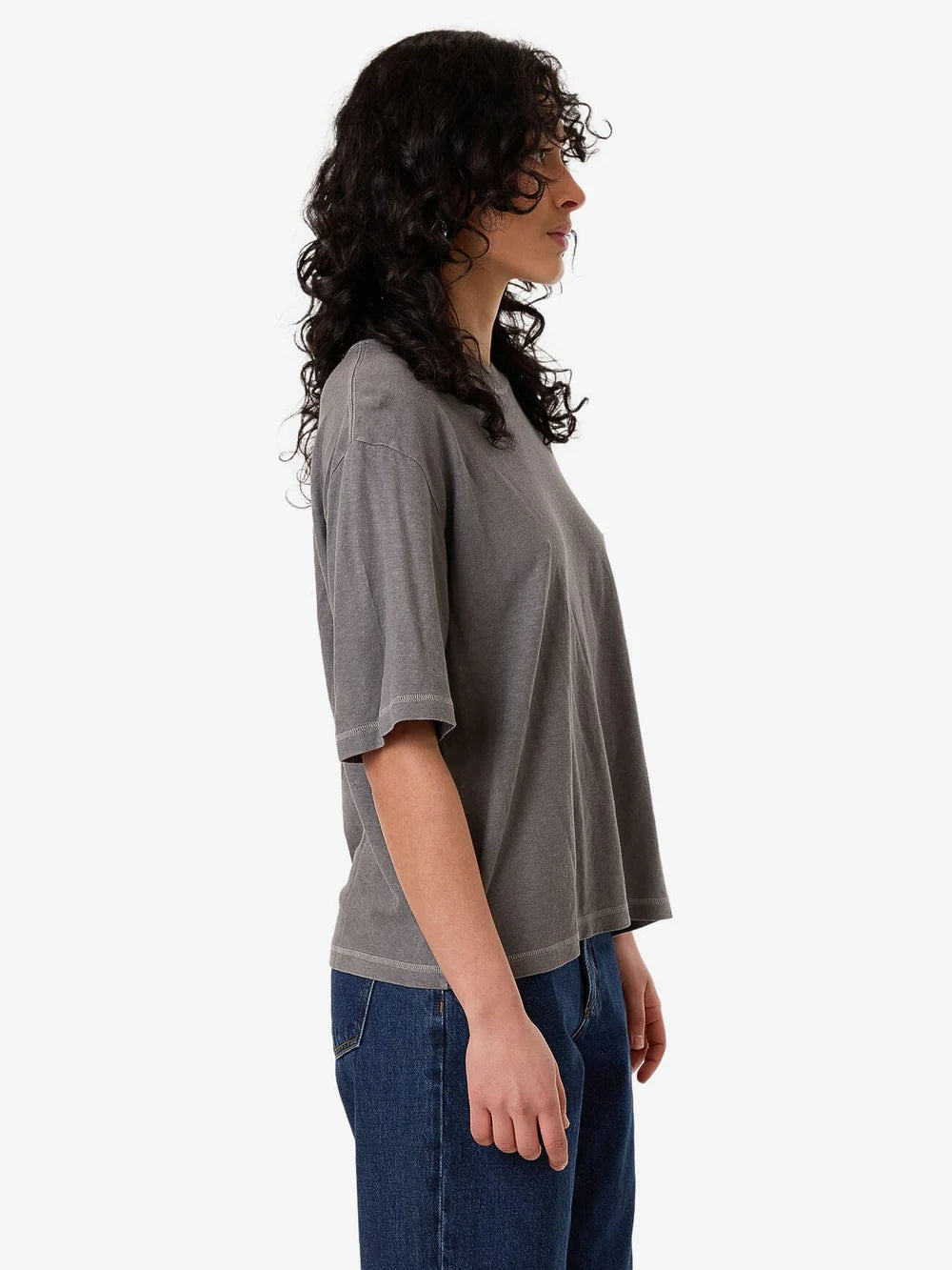 Thrills Hemp Square Tee Grey Ash