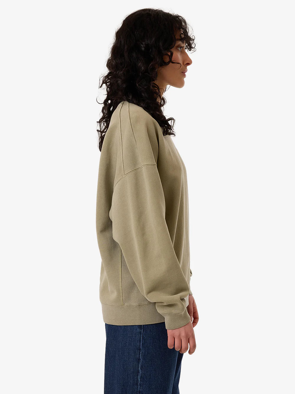 Thrills Workwear Cocoon Panel Crew Eucalyptus