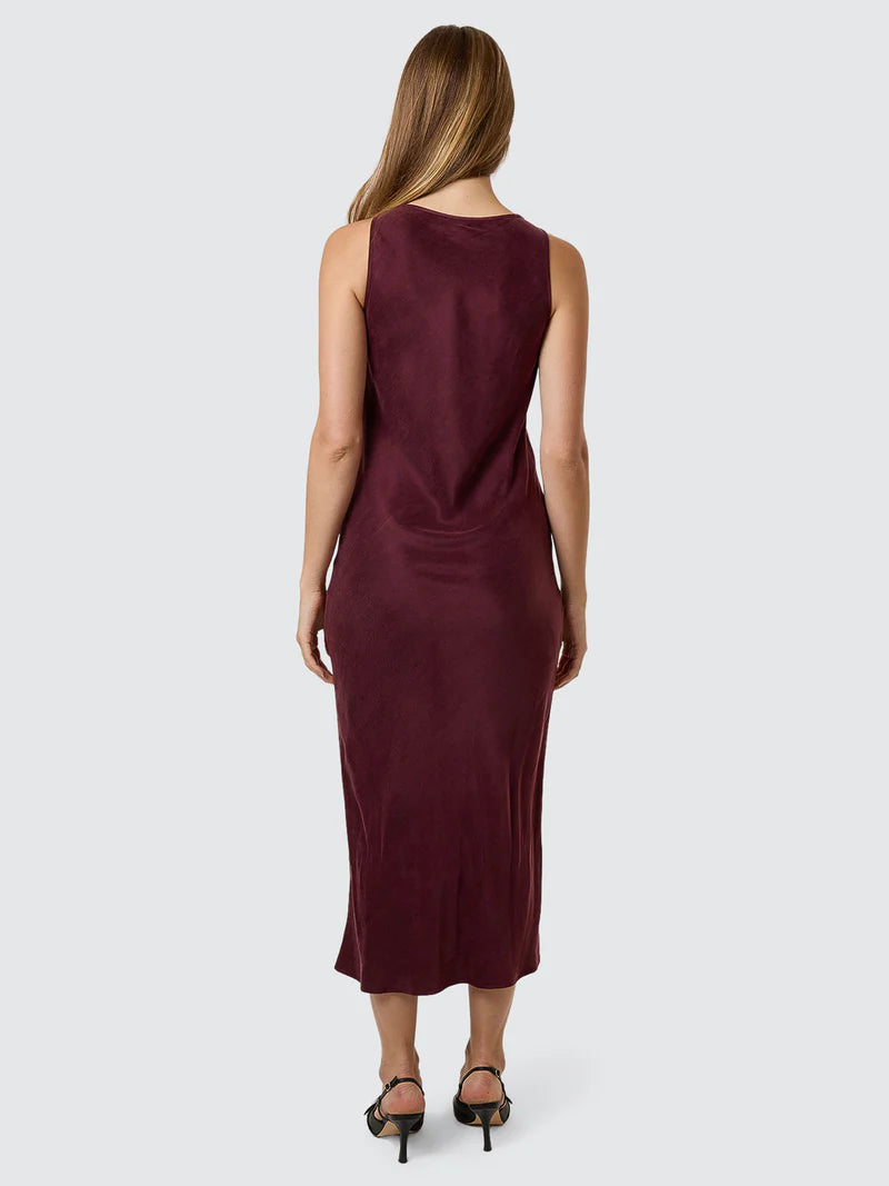 Thrills Kathleen Slip Dress Mahogany