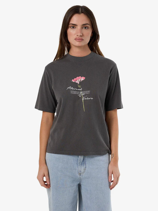 Thrills Adorned in Nature Square Tee - Merch Black