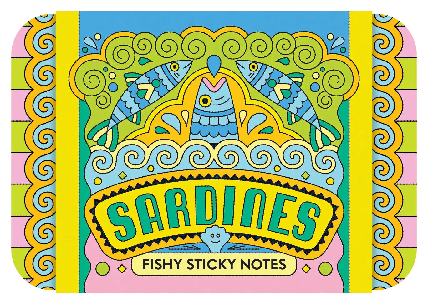 TDLC Sardines Fishy Sticky Notes - Urban Depot Leederville
