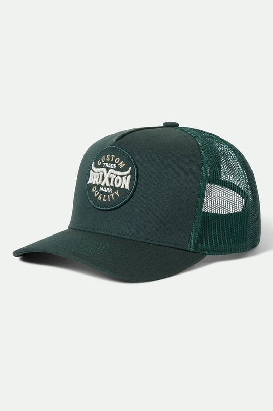 Brixton Gibson NP Trucker Hat Deep Forrest
