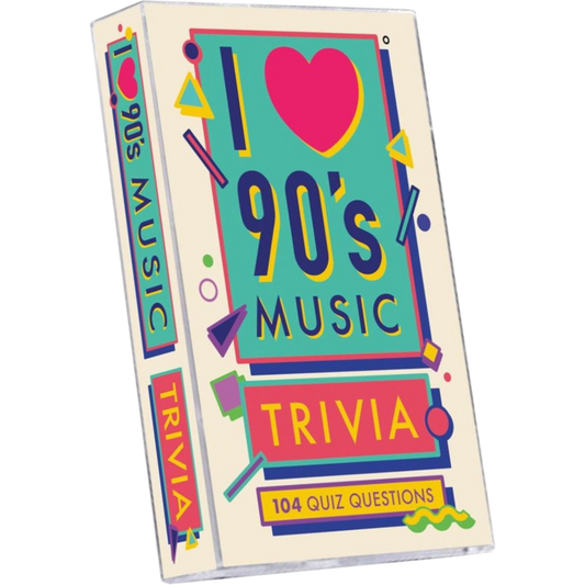 I Love 90's Music Trivia Card Game