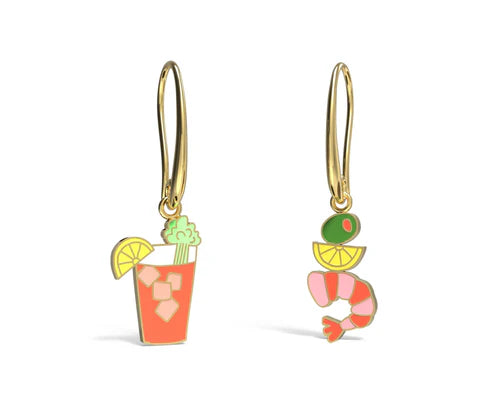 Yellow Owl Workshop Bloody Mary and Shrimp Drop Earrings