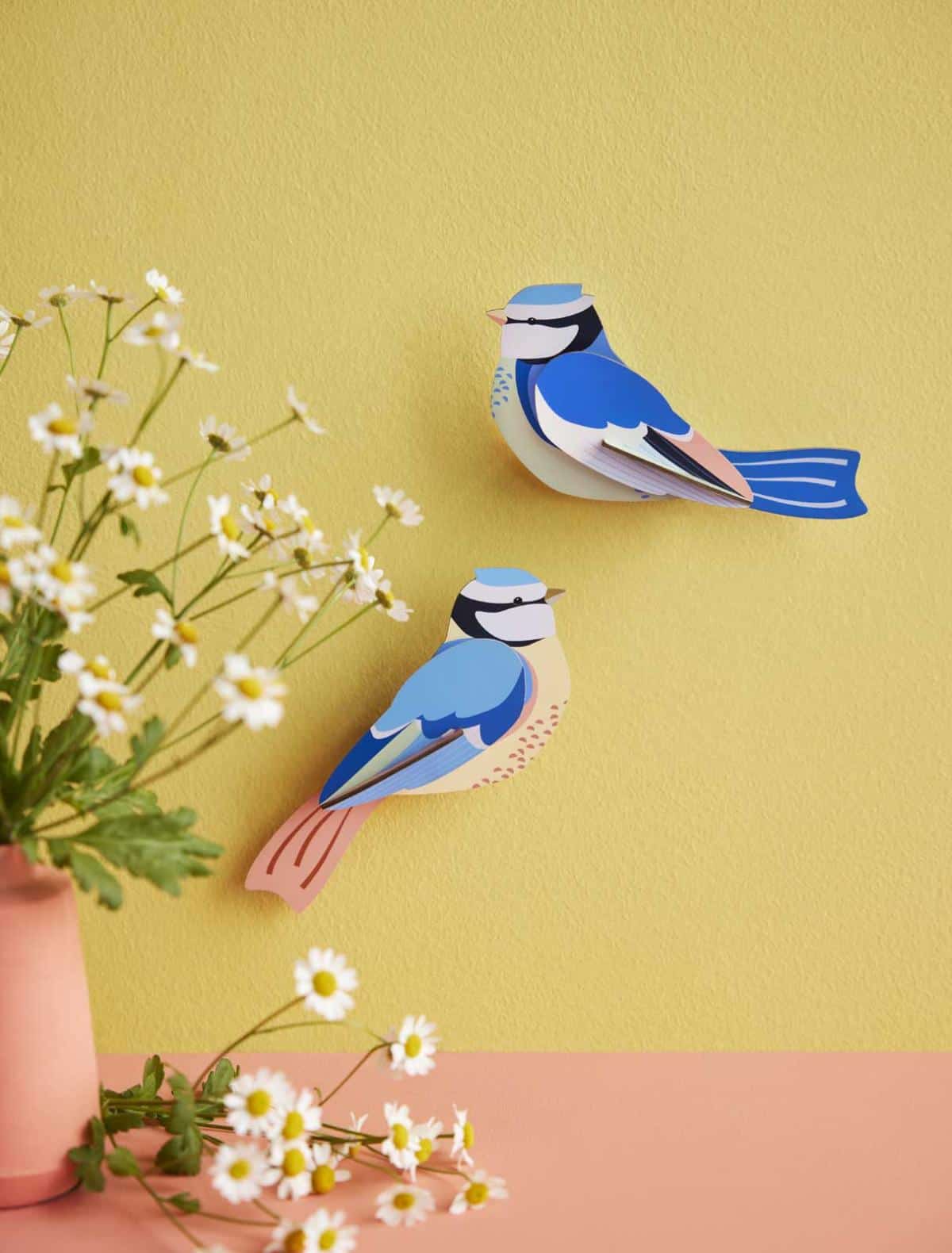 Studio Roof Wall Art Garden Birds: Blue Tits