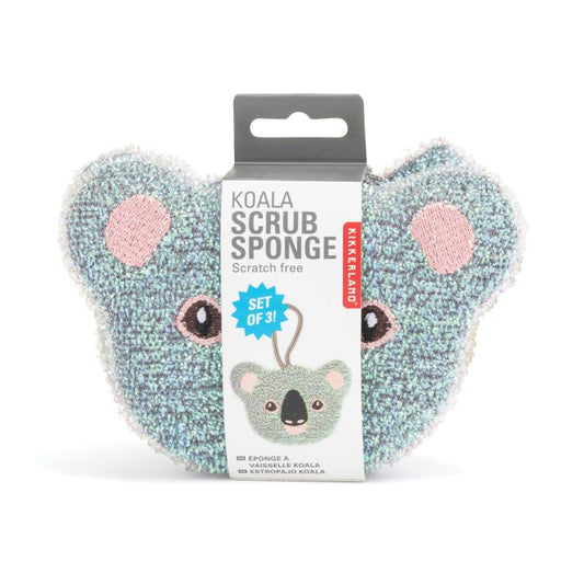 Kikkerland Koala Sponges (set of 3)