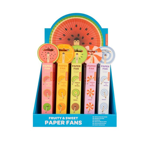 Kikkerland Fruity & Sweet Paper Fans