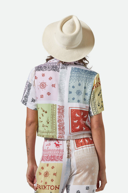 Brixton Carolina Straw Packable Travel Hat