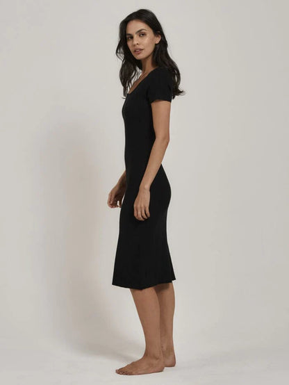 Thrills Nisha Knit Dress Black