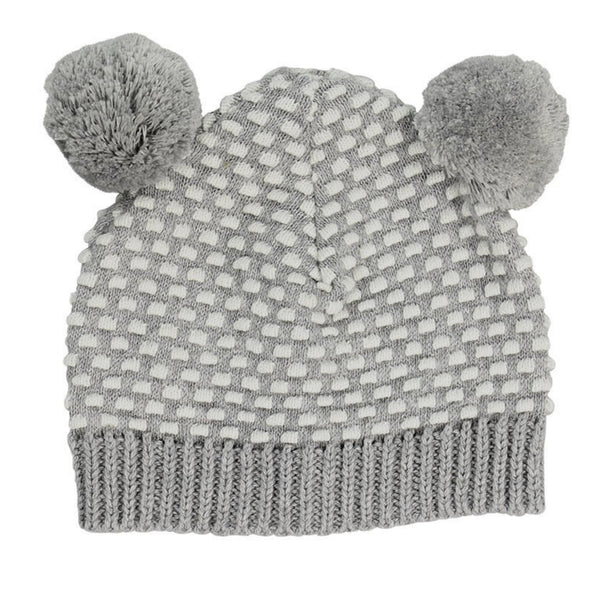 D)LUX Arkie Waffle Knit Pom Pom Hat