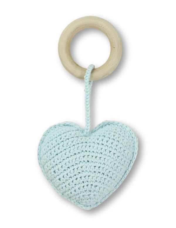 D)LUX Heart Crocheted Rattle\Teether