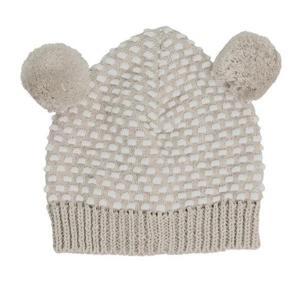 D)LUX Arkie Waffle Knit Pom Pom Hat