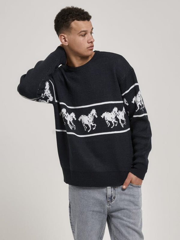 Thrills Chariot Crew Knit Total Eclipse