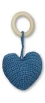D)LUX Heart Crocheted Rattle\Teether