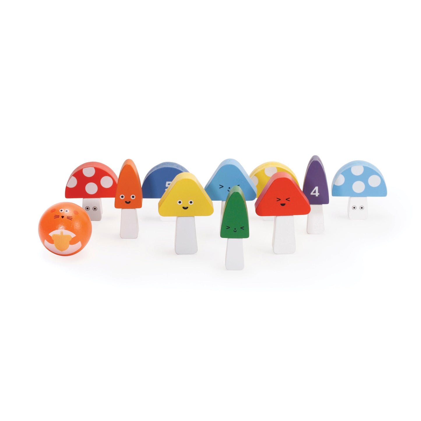 Kikkerland It's a Strike Mini Mushroom Bowling