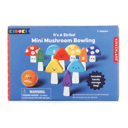 Kikkerland It's a Strike Mini Mushroom Bowling