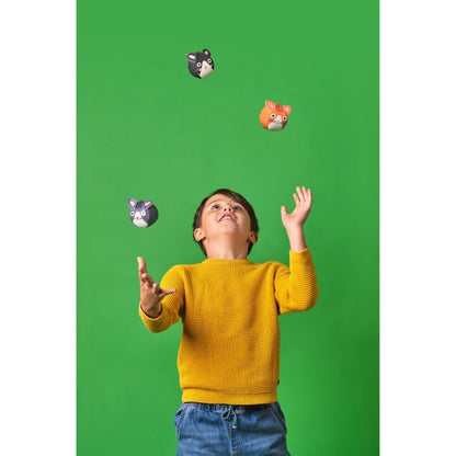 Kikkerland Kidoki Three Cats Juggling Balls