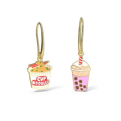 Yellow Owl Workshop Ramen & Boba Drop Earrings