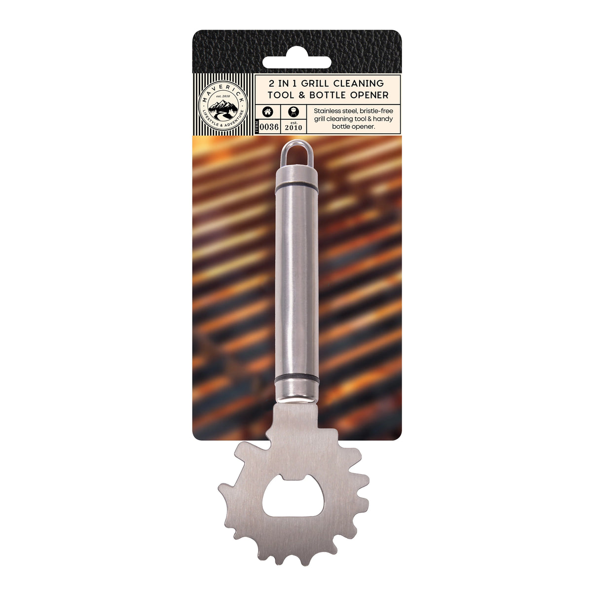 2 in 1 Grill Cleaning Tool & Bottle Opener