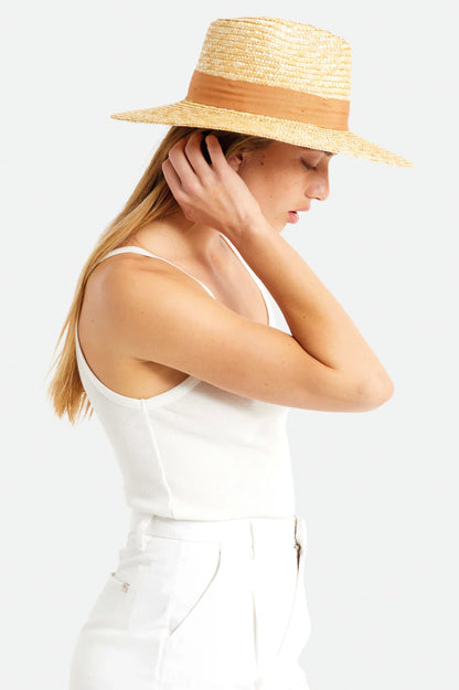 Brixton Joanna Straw Hat Honey/Lion