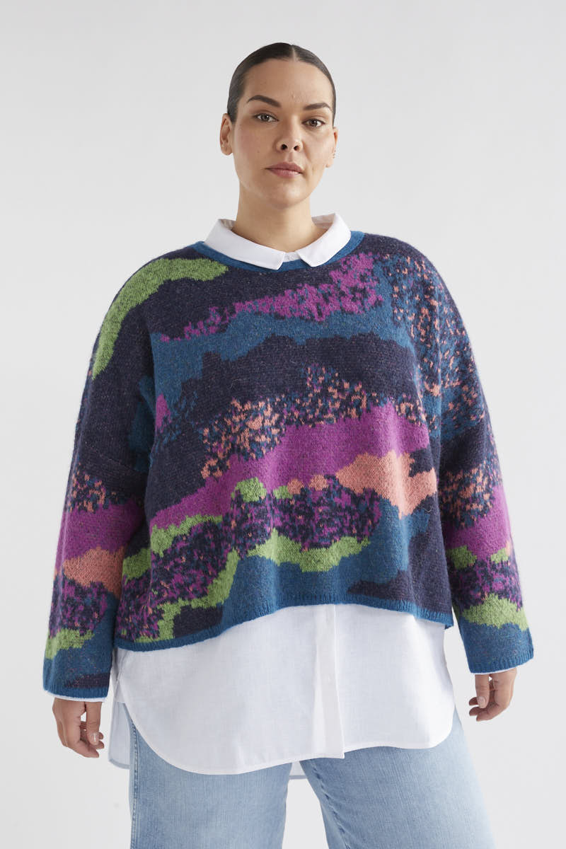 Elk Sprache Sweater Multi Jacquard